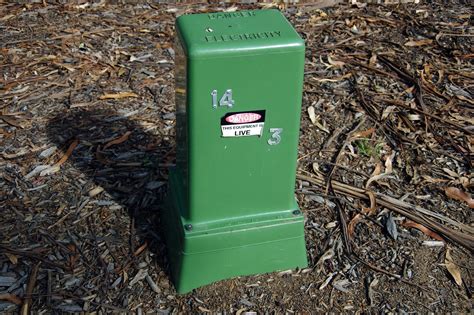 metal box in backyard|transformer boxes in yard.